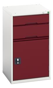 16925037.** verso drawer-door cabinet with 2 drawers / cupboard. WxDxH: 525x550x900mm. RAL 7035/5010 or selected